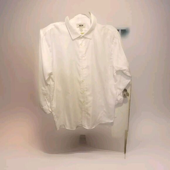 Joseph Abboud Men’s 17/34 White Button-Up Shirt – Long Sleeve – Classic Fit - Picture 1 of 8